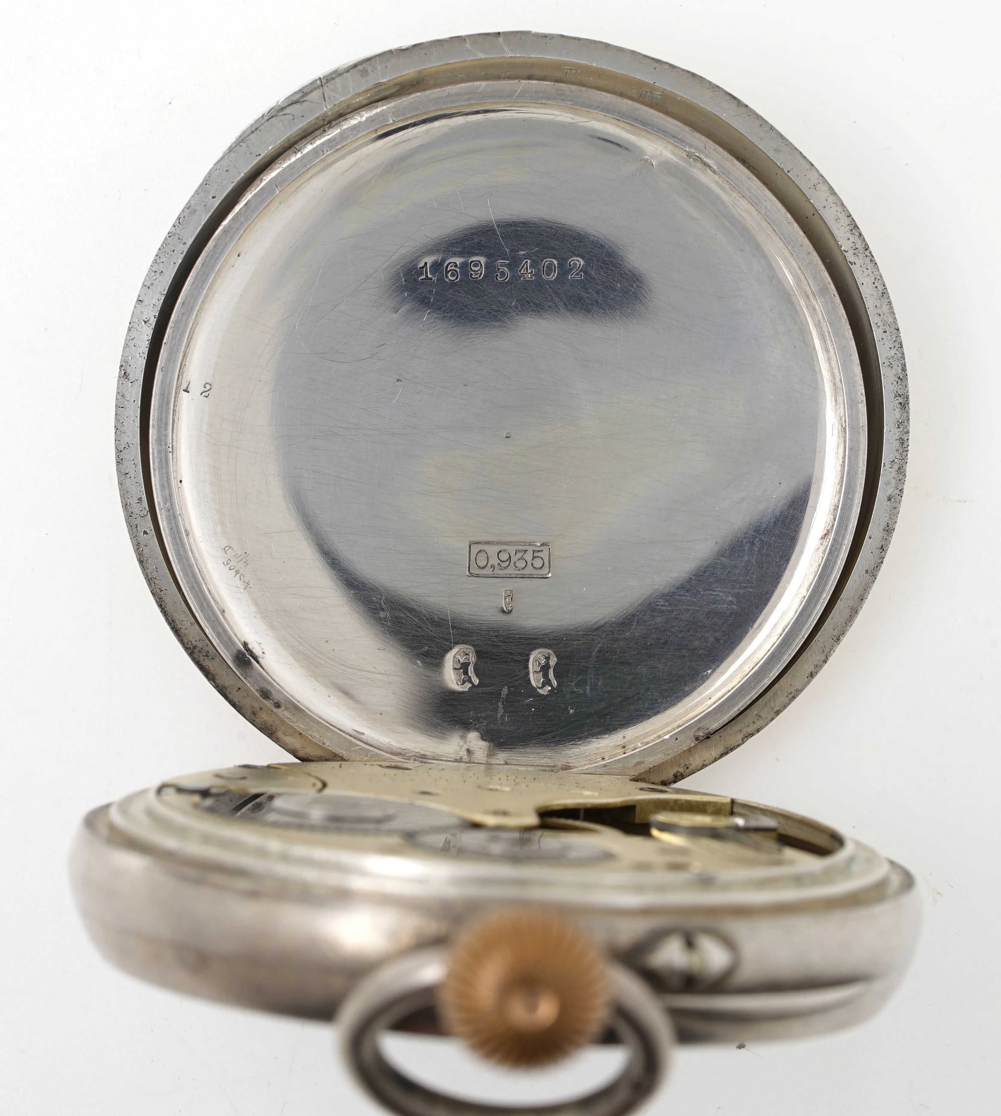 SMITHS EARLY S SMITH & SON LONGINES SILVER OPEN FACED POCKET WATCH 1904
