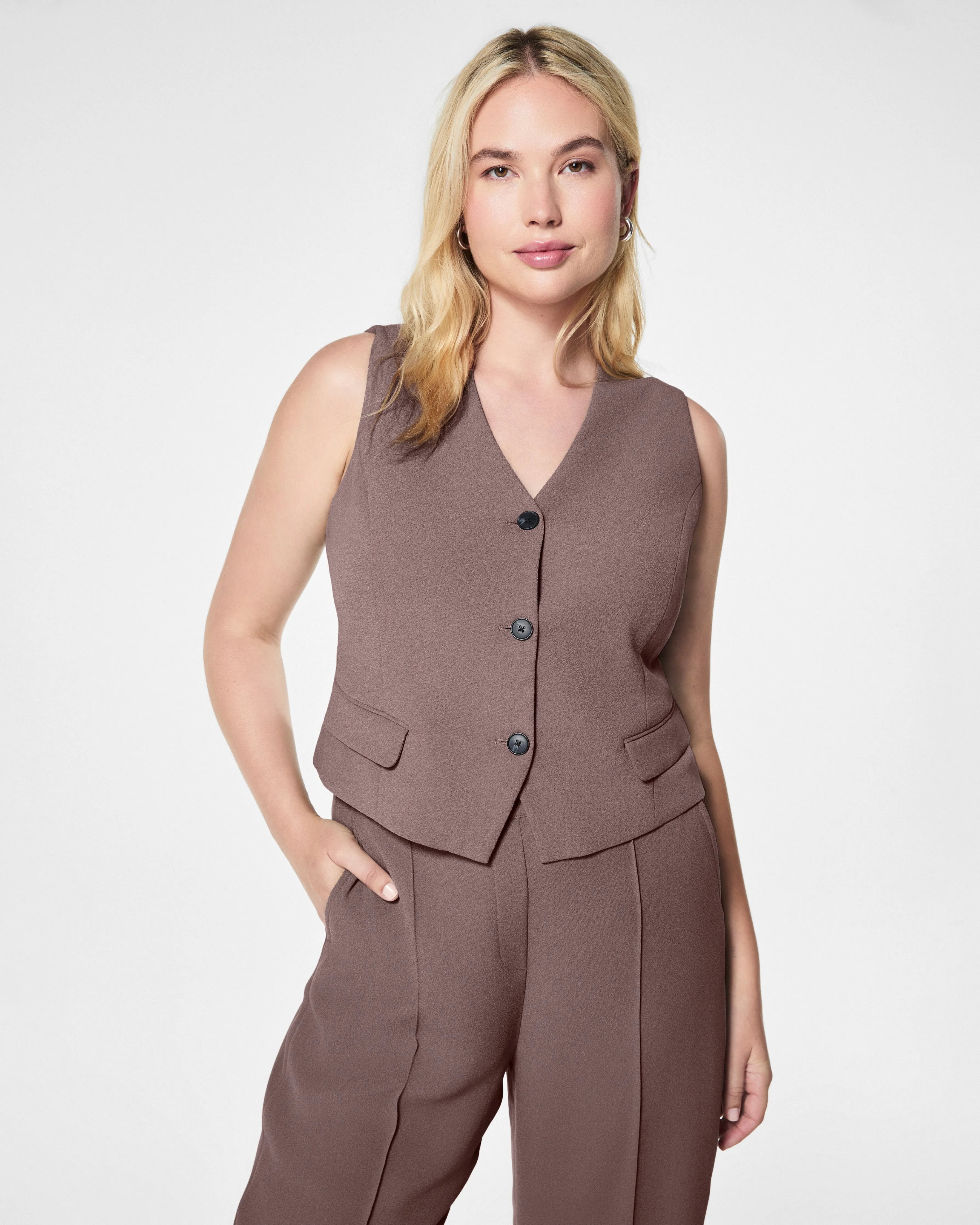 SPANX® Carefree Crepe Vest Top