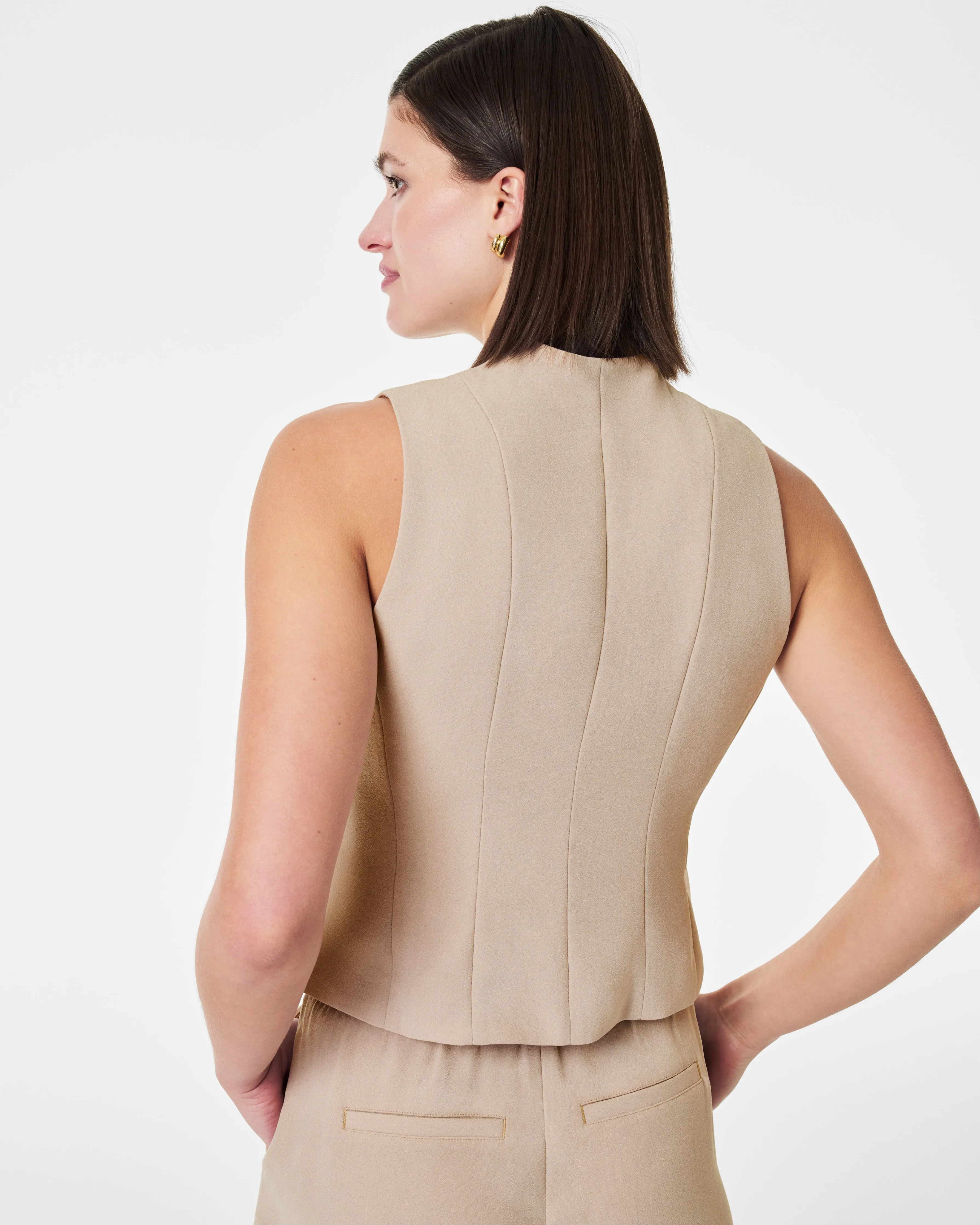 SPANX® Carefree Crepe Vest Top