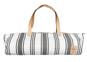 St Tropez Yoga Mat Tote - Grey Stripe