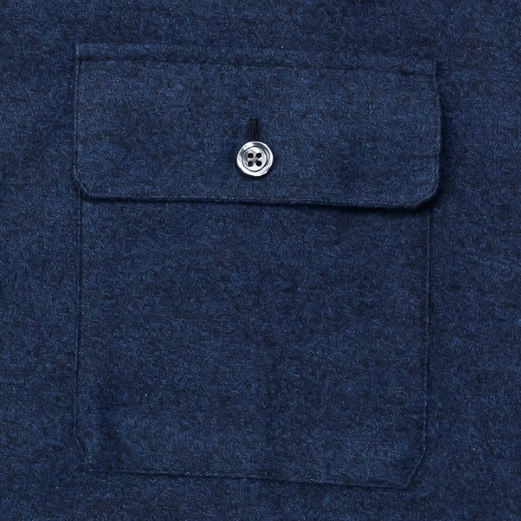 The Dark Blue Heather Heyming Flannel Custom Shirt