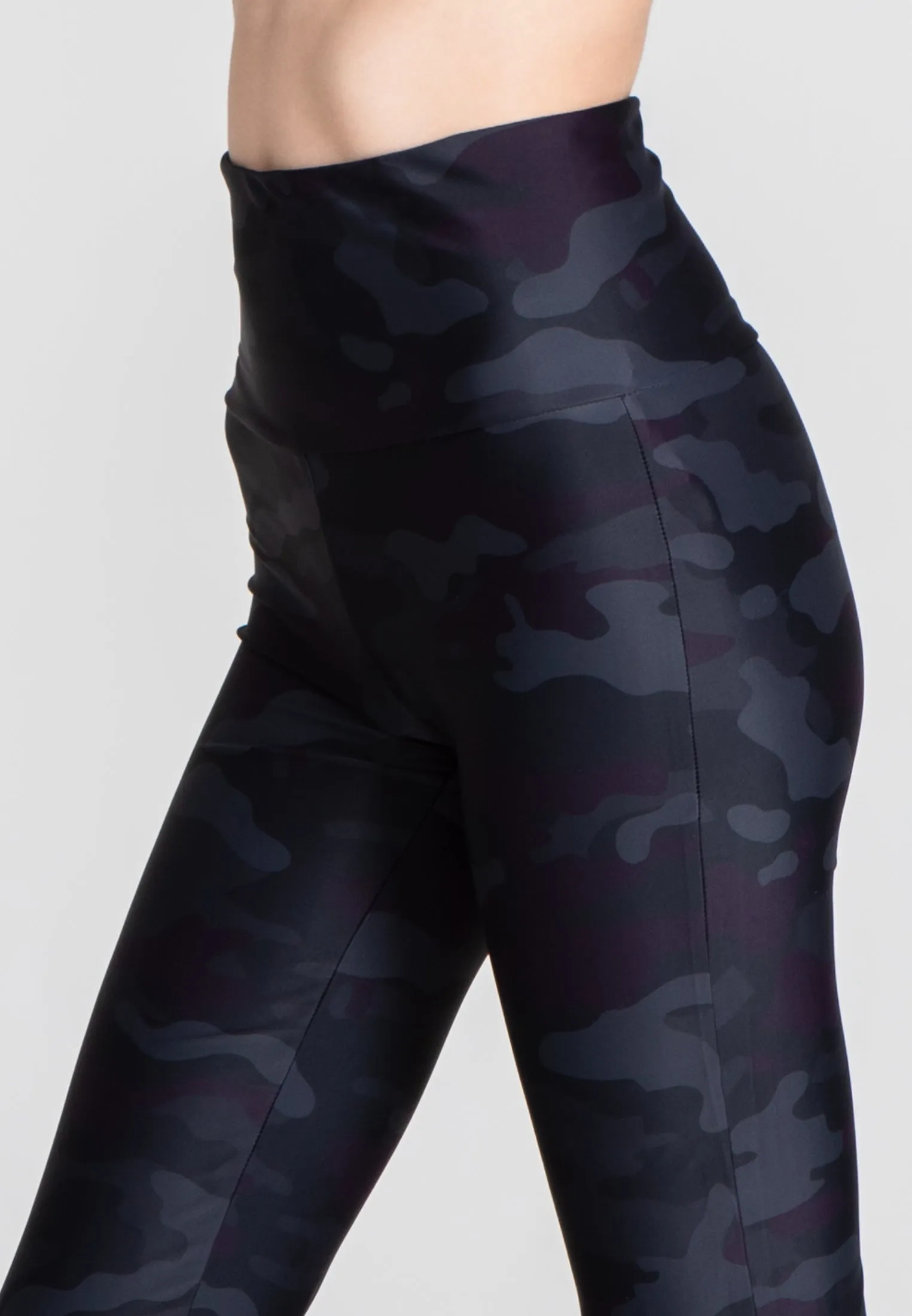 The Slit Cut Sport Pants - Grey Camo