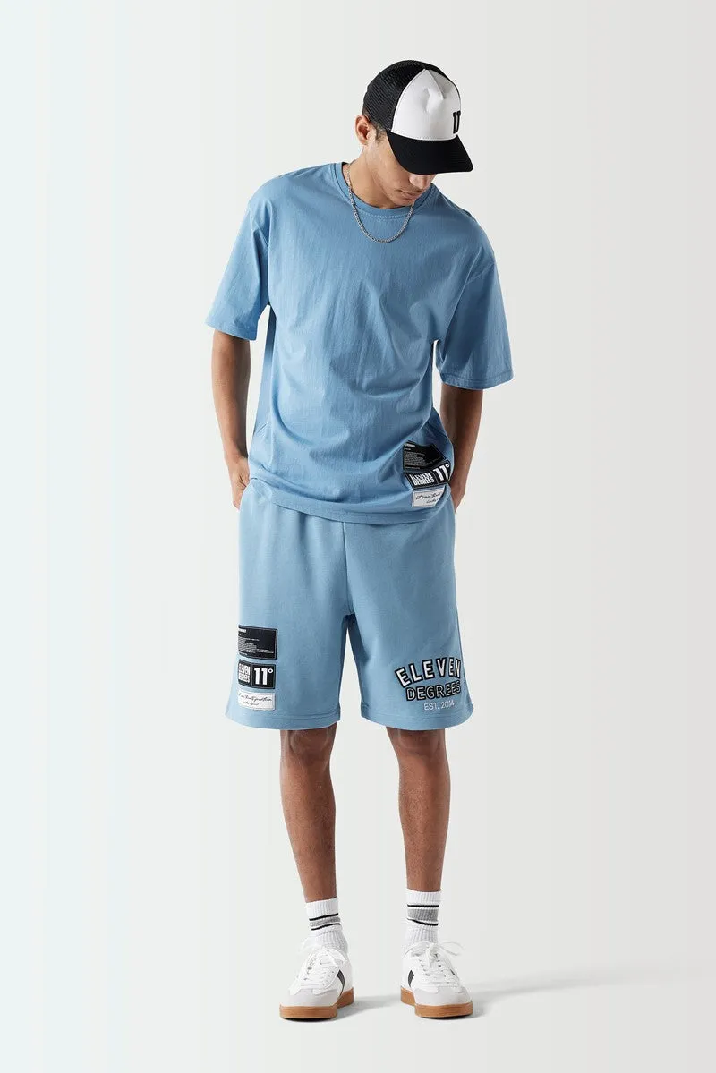 Varsity Graphic T-Shirt - Shadow Blue