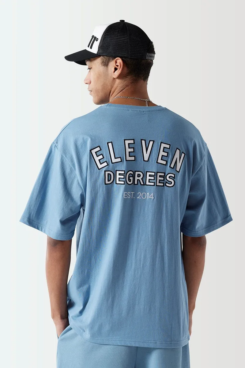 Varsity Graphic T-Shirt - Shadow Blue