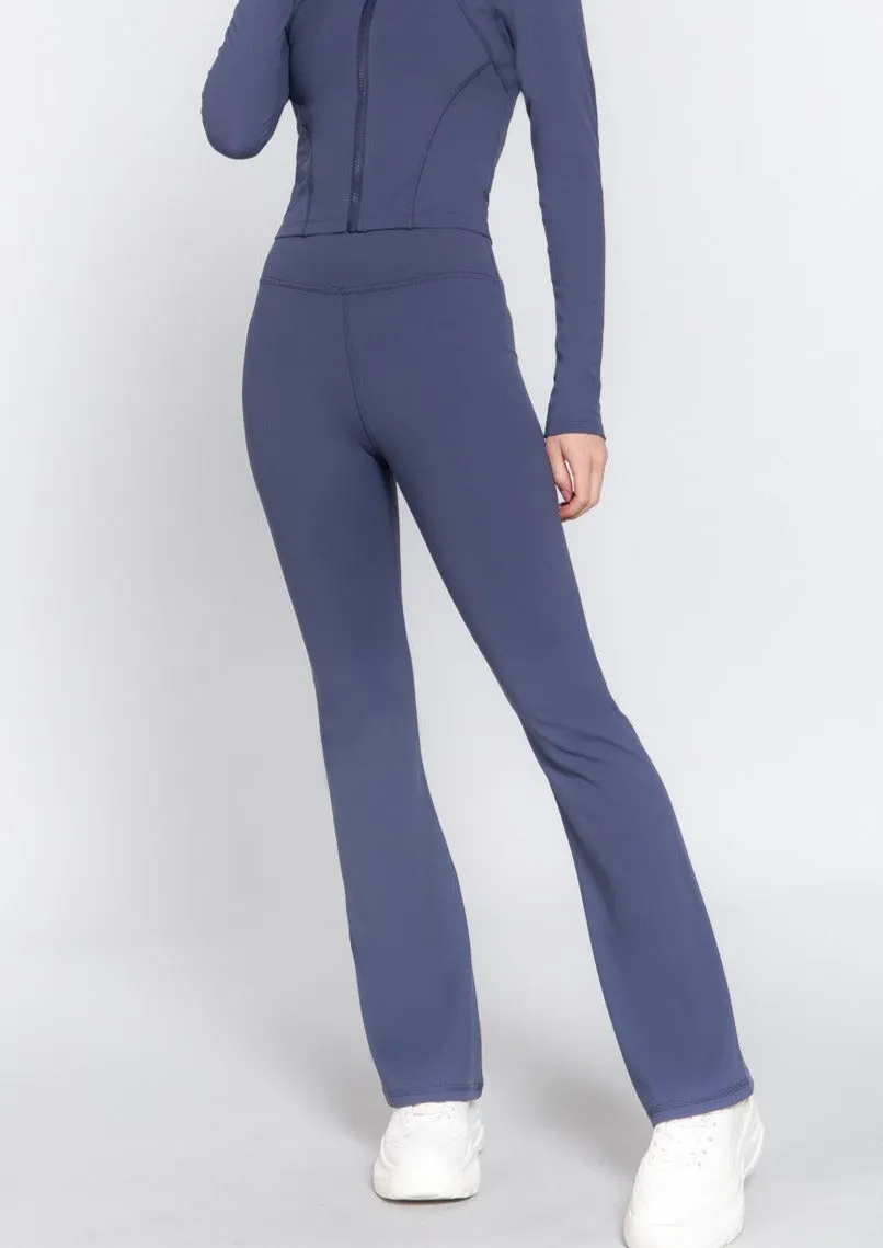 Waist band flare pants