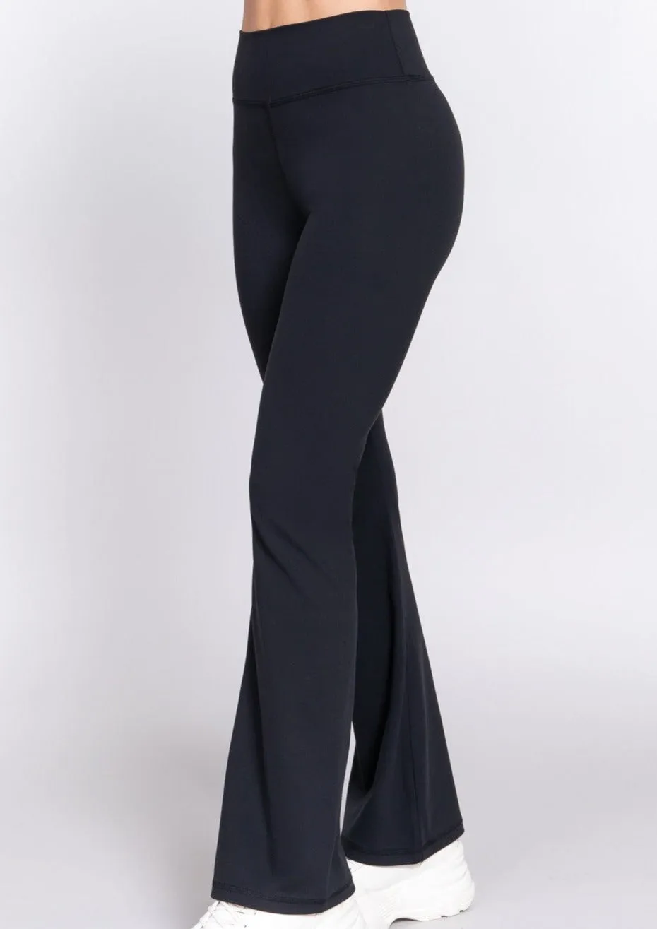 Waist band flare pants