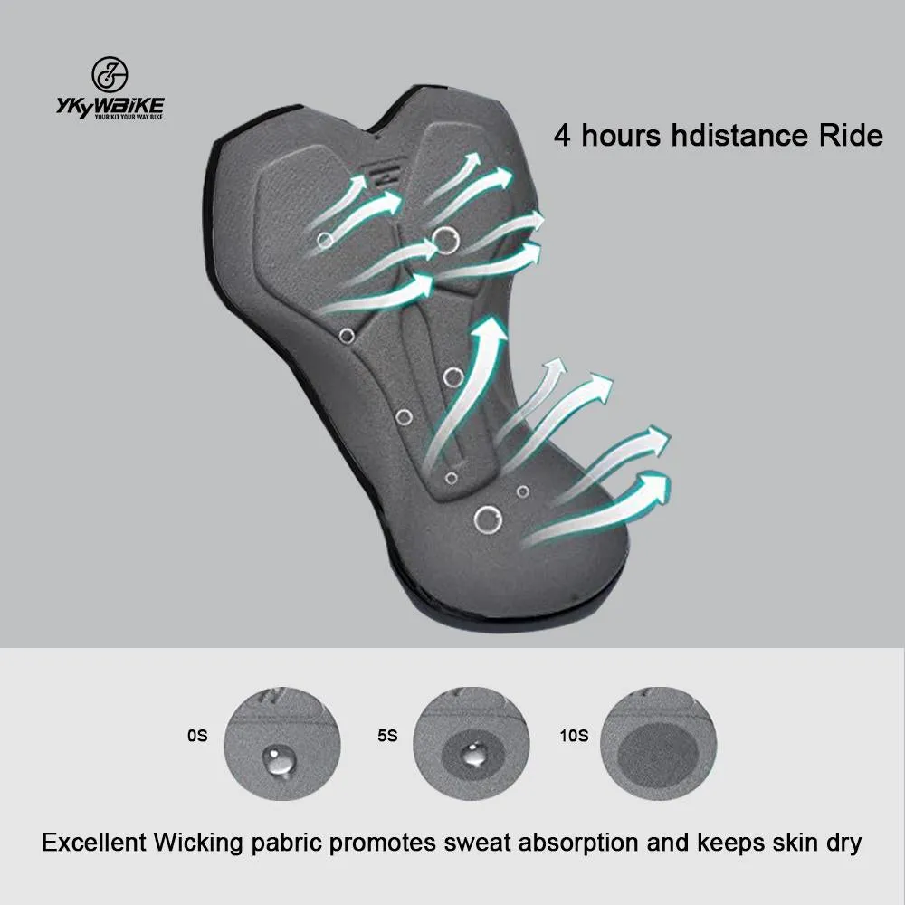 YKYW Men's Cycling Underwear Belgium High Elasic Sponge Pad Shockproof 3 Colors