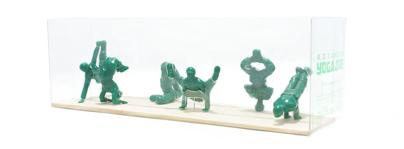 Yoga Joes Advanced Series Green Army Men in Yoga Poses