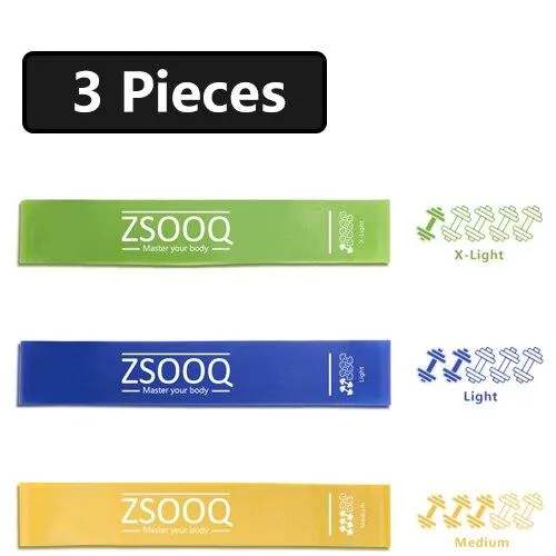ZSOOQ Bands For Fitness Equipment Yoga Resistance Latex Rubber Pull Loop Band Sports Exercise Training Workout Expander